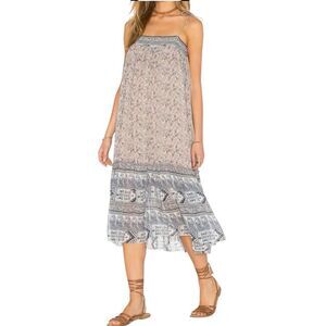 Ulla Johnson Imani Silk Midi Dress in Rose Size 2